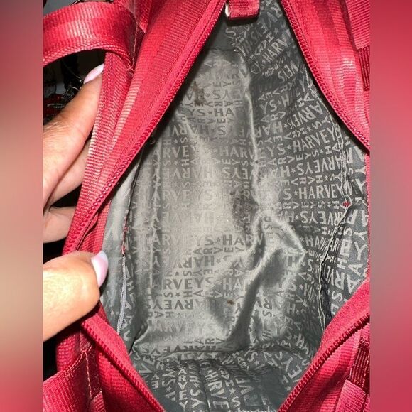VINTAGE HARVEY’S SEATBELT SHOULDER BAG RED - Picture 9 of 11
